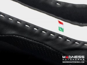 FIAT 500 eBrake Handle Cover - Black Italy - Leather - Black Tuxedo 